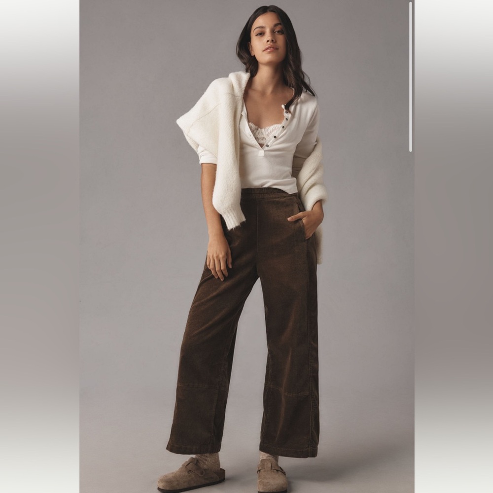 Pilcro Izzie Relaxed Pull-On Barrel Pants